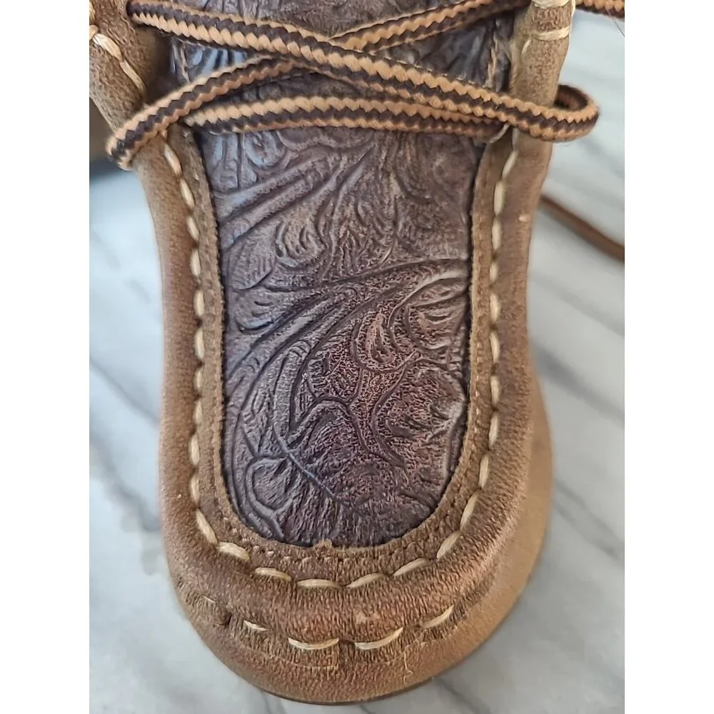 DBL Barrel Toddlers Boy's Shoes Size 4 Soft Chukka Embossed Inlay - Picture 12 of 15
